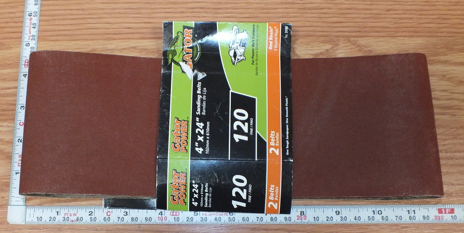 Gator Finishing Products (3180) 120 Fine Grit 4″ x 24″ (inch) Sanding Belts *NOS