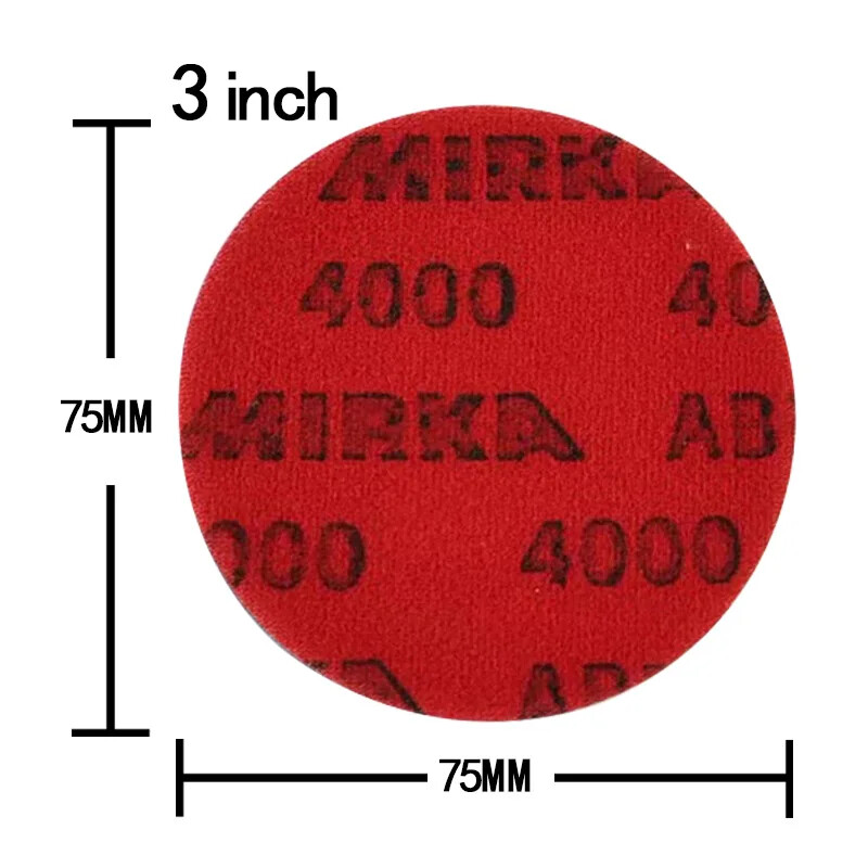 MIRKA3 Inch Disc Cotton Sandpaper Automotive Paint Glass And Other Fine Abrasive