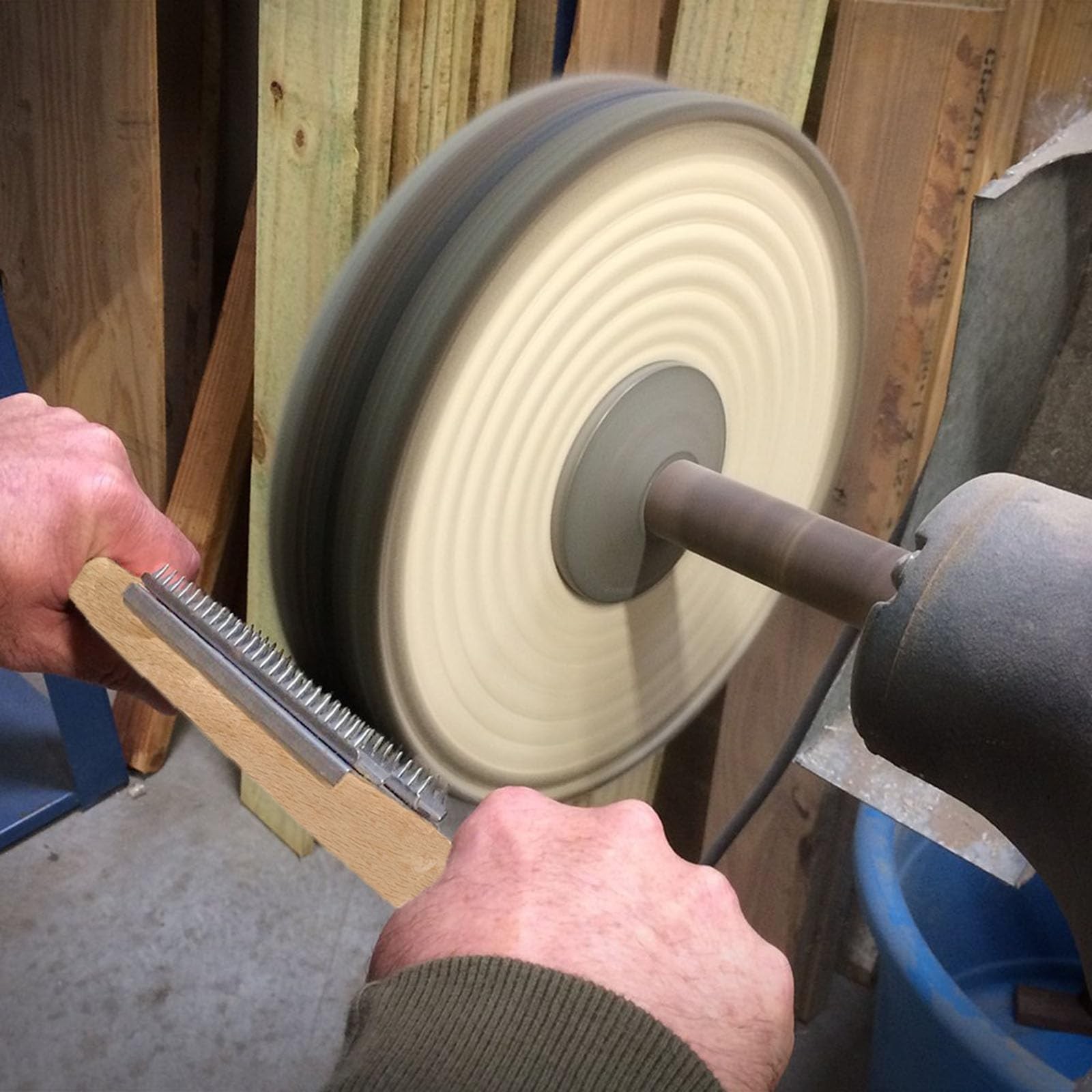 Buffer Wheel Rake Polishing Tool Stainless Steel Teeth Cleaner