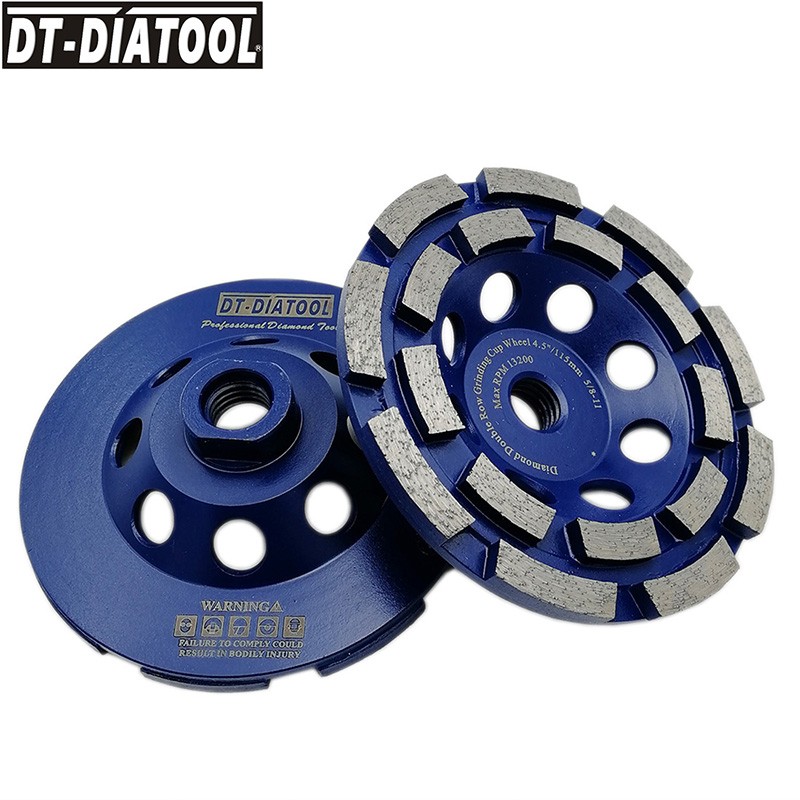 4″ – 7″ Double Row Diamond Cup Wheel Grinding Sanding Discs for Brick Stone