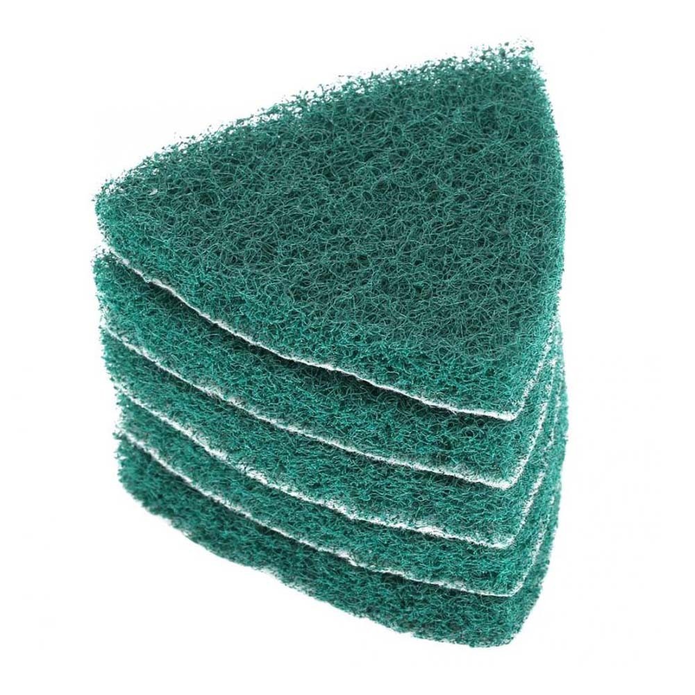 Triangle Scouring Pads for Grinding Machine 5pcs High Toughness Rust Removal