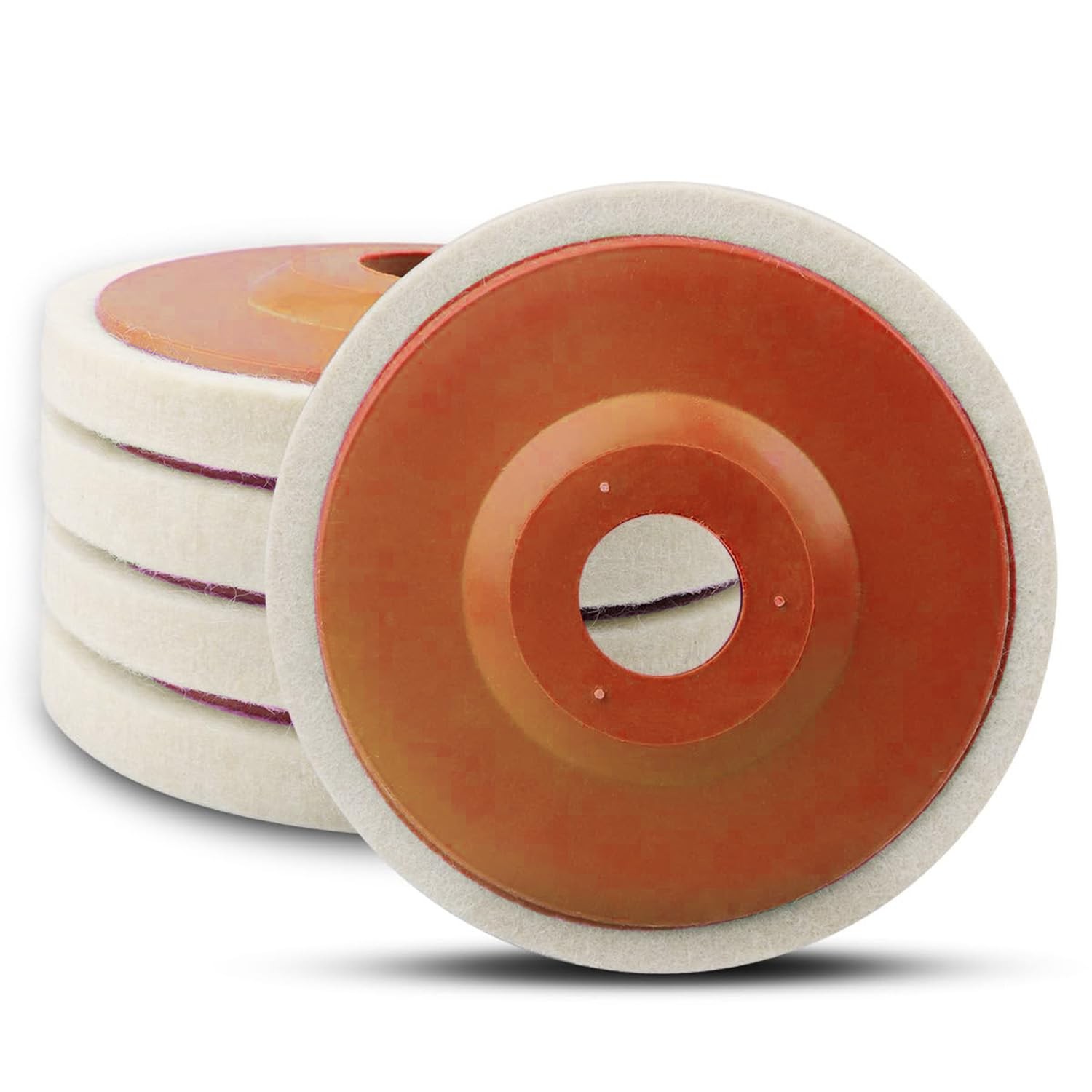 10pcs 4″ Wool Felt Polishing Buffing Wheels Disc For 5/8″ Arbor Angle Grinder