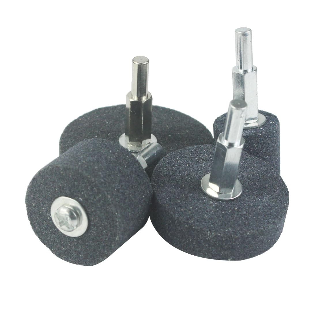 𝐋𝐮𝐨 𝐤𝐞 4 Pcs Mounted Grinding Stone – 1/4 Inch Shank Assorted Shape Grin…