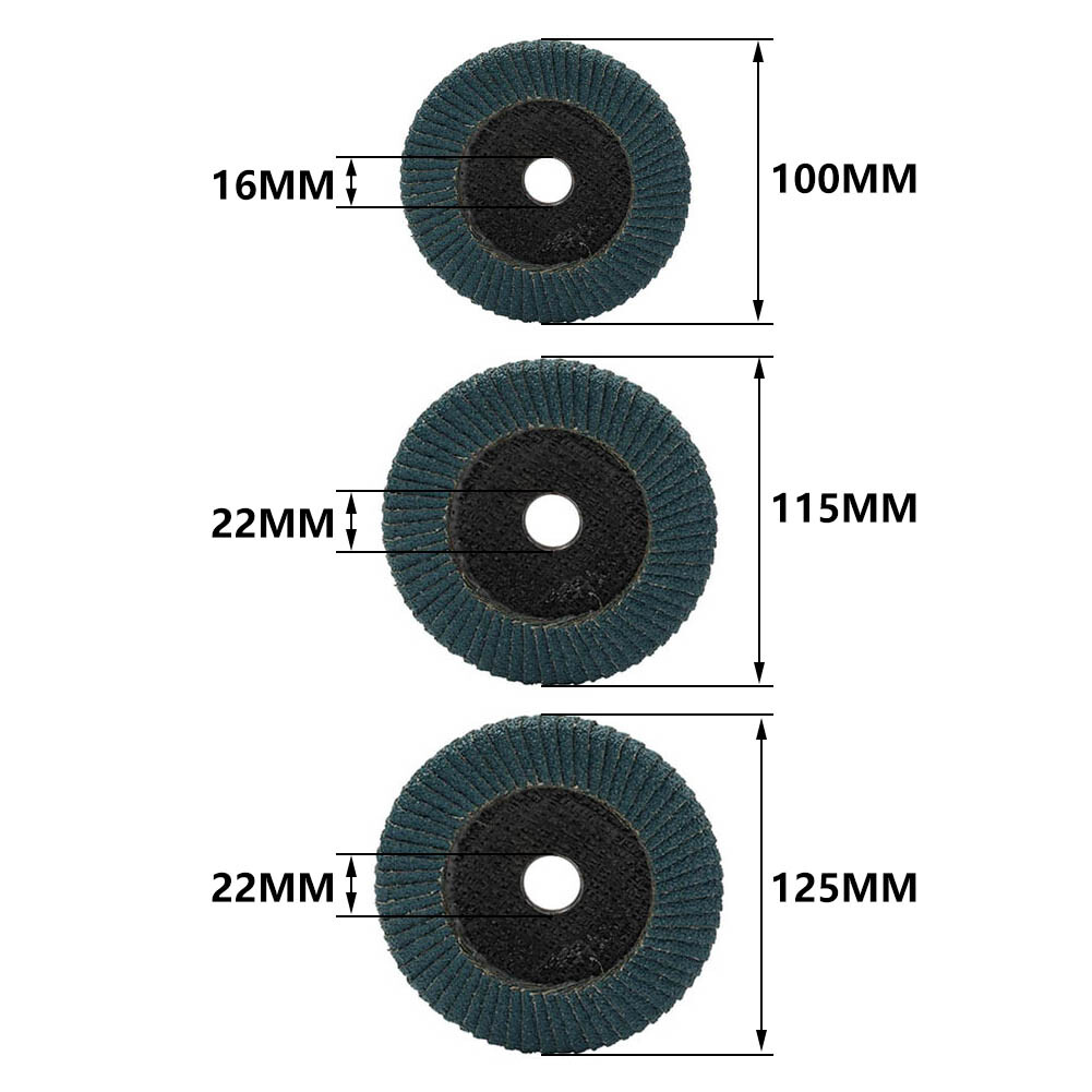 4/4.5/5” Sanding Flap Disc Grinding Wheel U-shaped for Angle Grinder 60 Grit