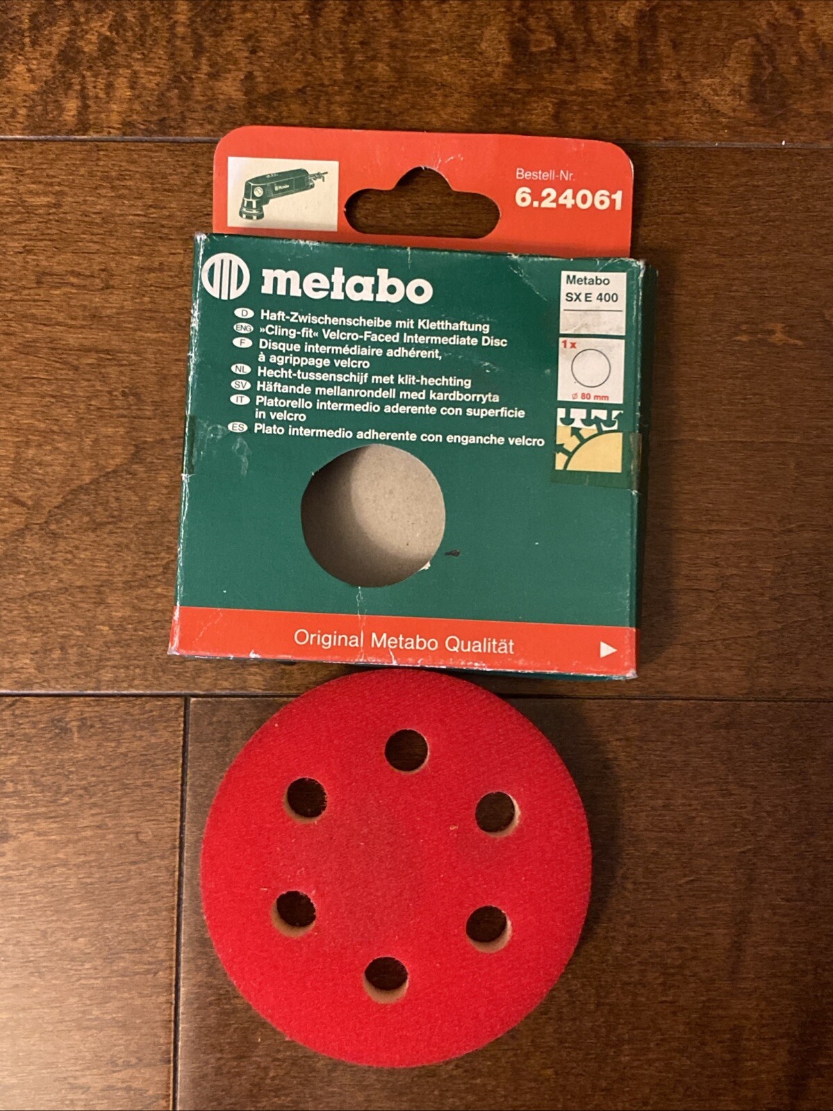 Original metabo sxe400 Sander Sponge Pad 80mm Made In Germany