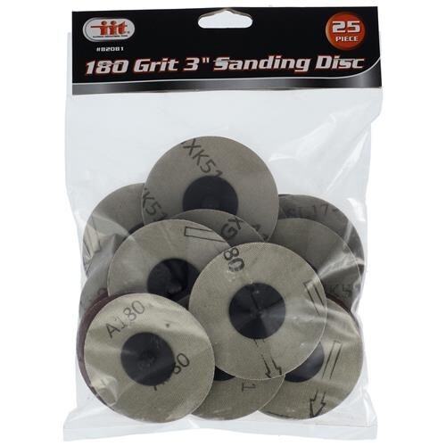 25pc 3″ 180 Grit Sanding Discs Surface Prep Finishing Work Abrasive Pads 82081