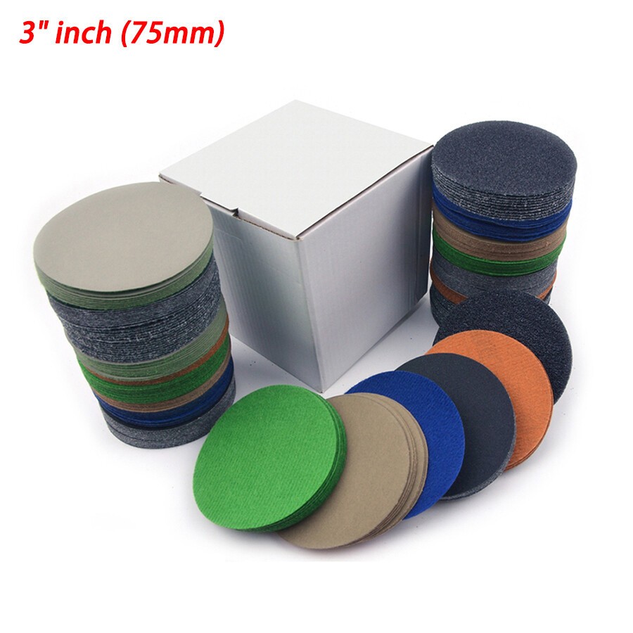 1″ – 7″ inch Flocking Sandpaper Hook & Loop Wet Dry Sanding Paper 60-10000 Grit