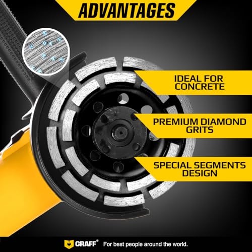 Concrete Grinding Wheel 4 1/2 Inch – Diamond Double Row Ø 4 1/2 Inch Double Row