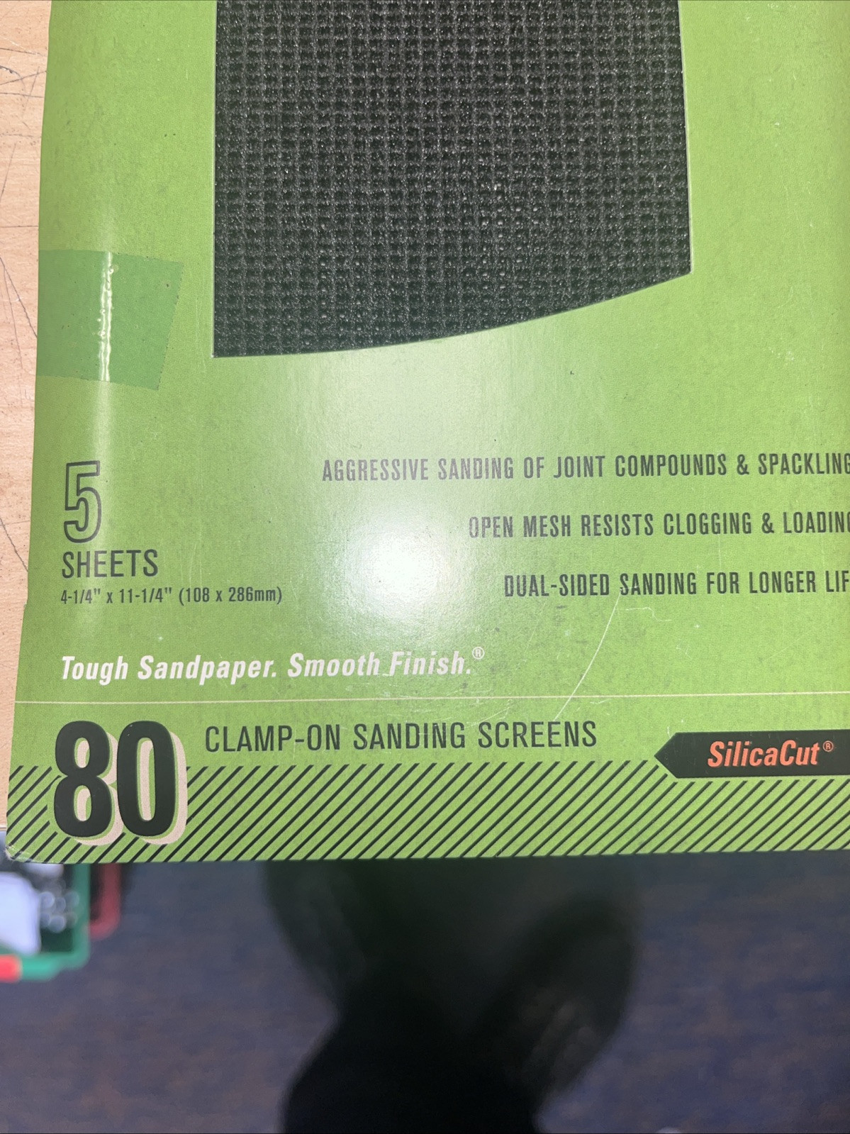 Gator Precut Drywall Sanding Screen Coarse 80 -Grit Sheet Sandpaper 4.25-Inches
