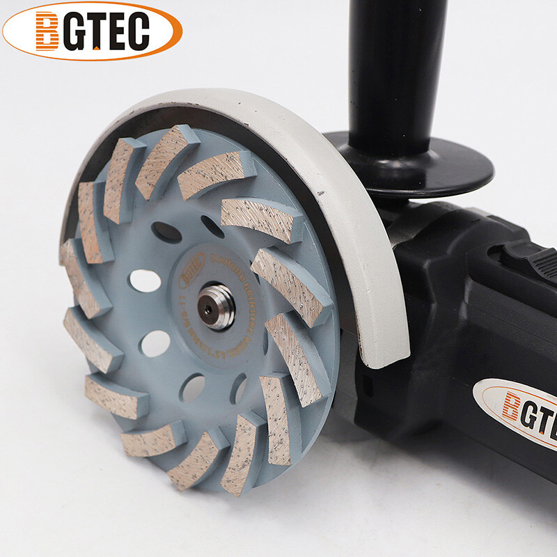 2pcs 4 inch Diamond Turbo Grinding Wheel Concrete Granite Marble Polishing Disc