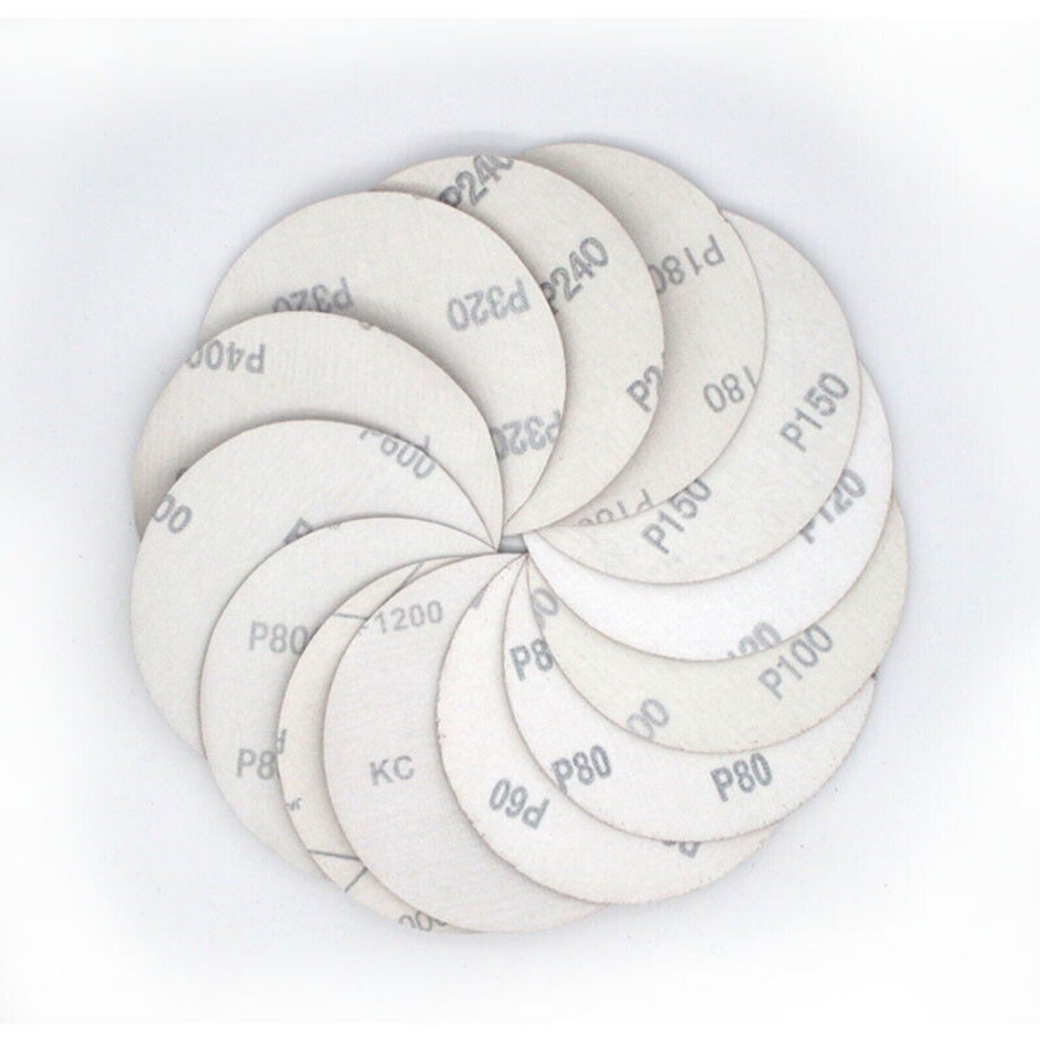 125mm – 5″ 5 inch Sanding Discs Hook & Loop 40 – 2000 grit Sander Pads Sandpaper