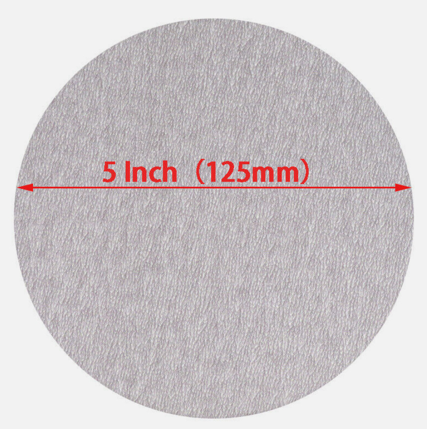 5 Inch 125mm 60-1200 Grit Disc Sandpaper Dry Grinding Polishing Sanding Disc