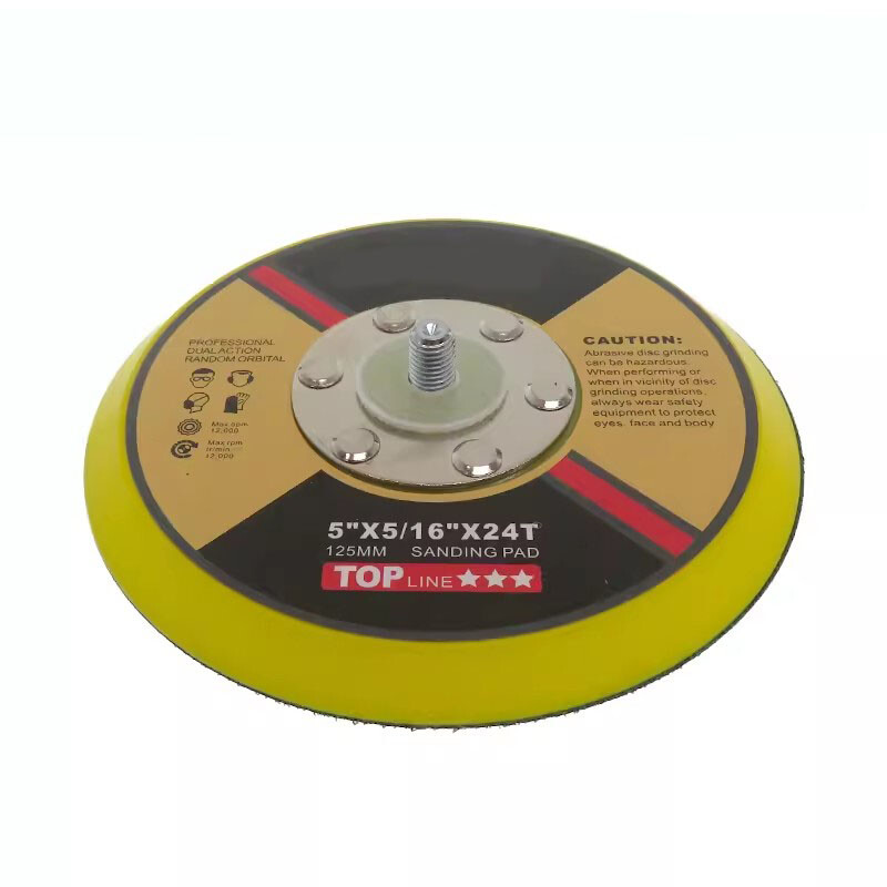 2/3/4/5/6” Hook Loop Backing Pad M8 5/16″×24 Thread For Sanding Disc Air Sander