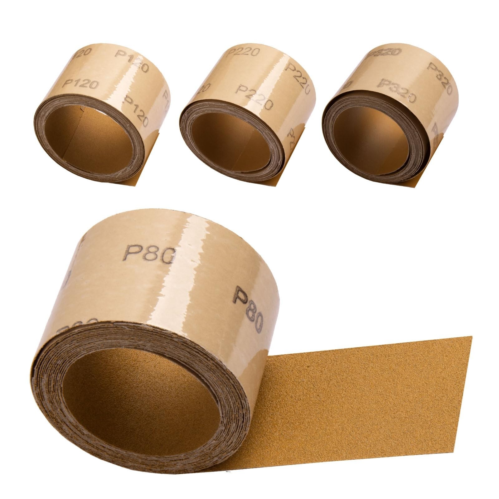 20 Yards PSA Longboard Sandpaper Roll – 80/120/220/320 Grit, 2.75″ Wide, Self-Ad