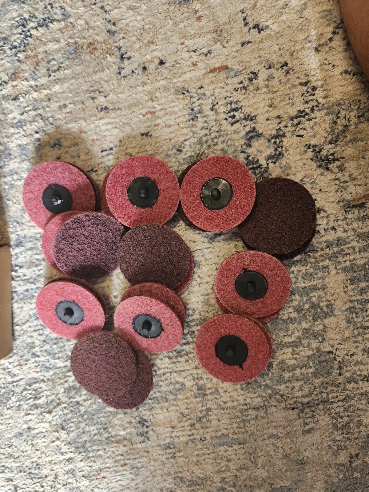 3 Inch Surface Conditioning Discs 25 Pcs Medium Sanding Discs Type-R Quick Ch…