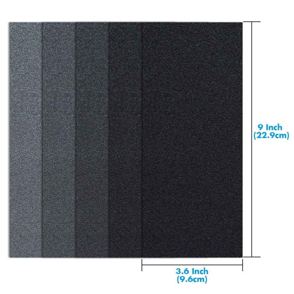 Anezus 90Pieces Sandpaper Assortment 9 x 3.6 Inches, 90pcs Wet Dry