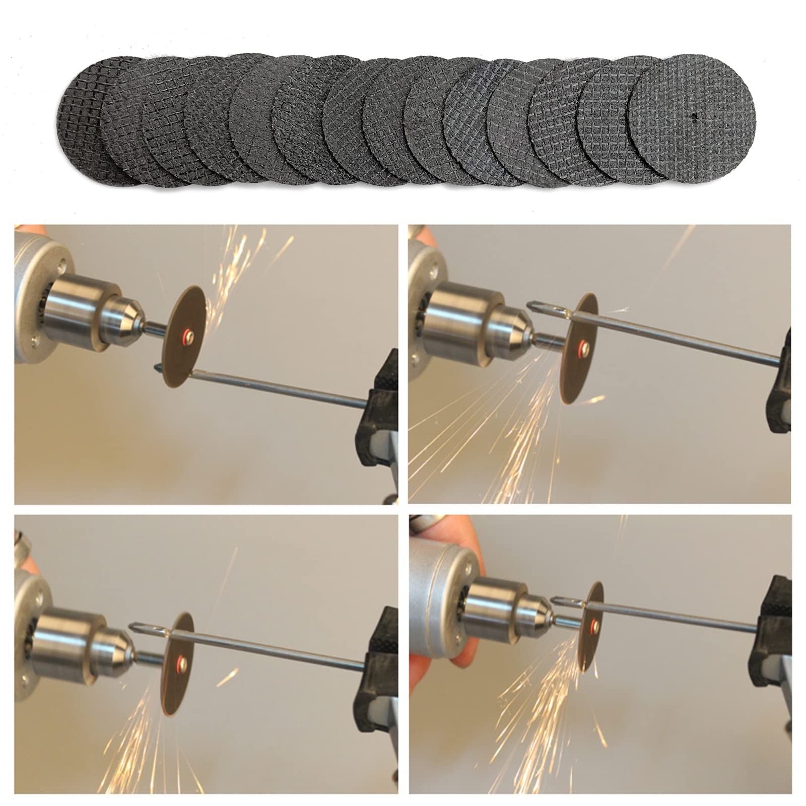 50pcs Rotary Tool Cut Off Wheels 1-1/4” Fiberglass Reinforced