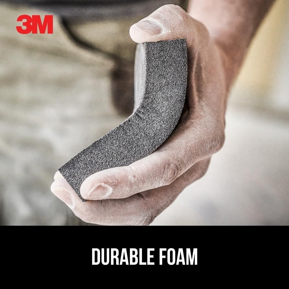 Versatile 2-5/8” x 3-3/4” Drywall Sanding Sponge for Wood, Metal, and Plastic