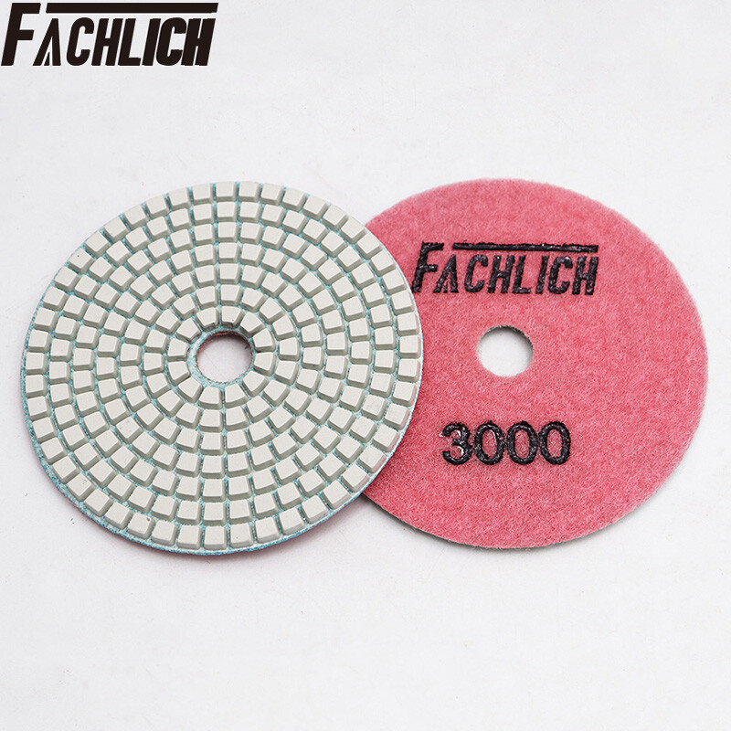 6pcs 4″ / 100mm Diamond Concrete Floor Wet Polishing Pads Sanding Grinding Discs