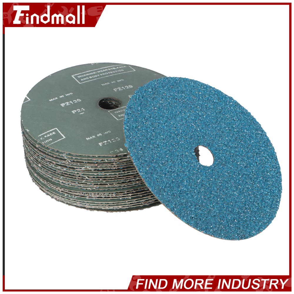 Findmall 25Pcs 24 Grit & 36 Grit Zirconia Resin Fiber Grinding And Sanding Discs