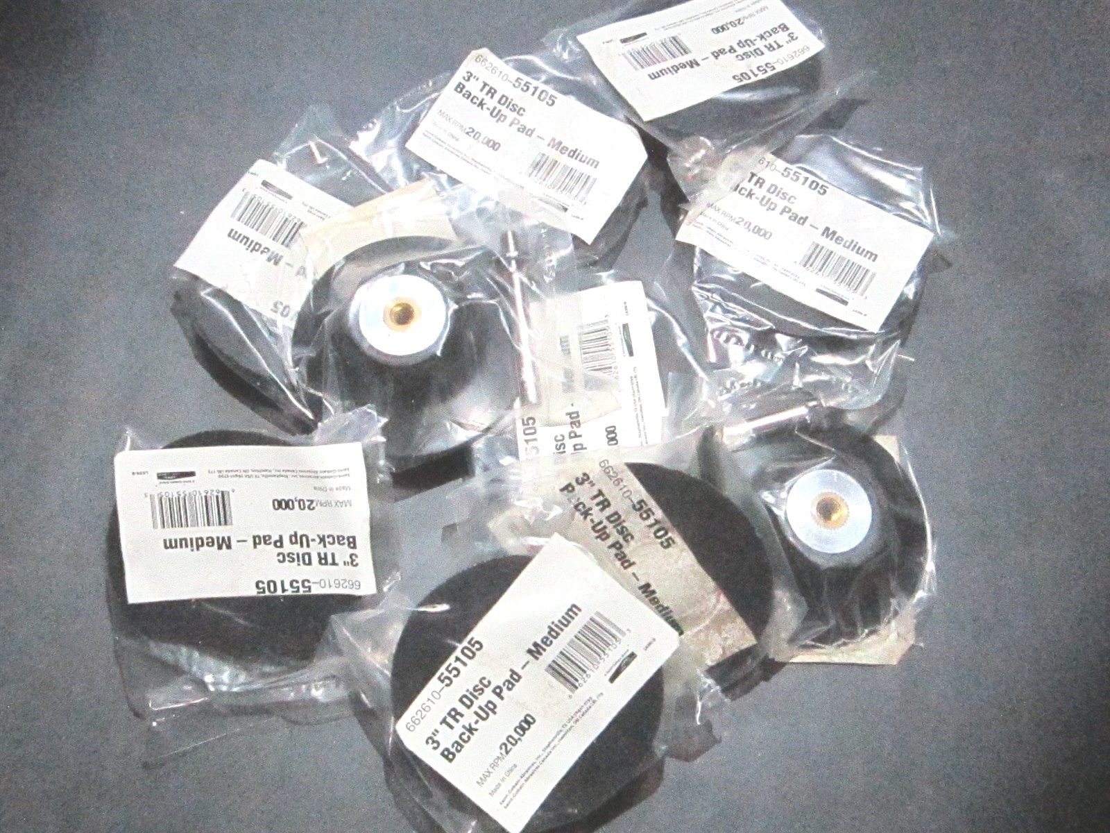 Saint Gobain (662610-55105) 3″ Quick Change Type R Disc Backing Pad – Lot of 10