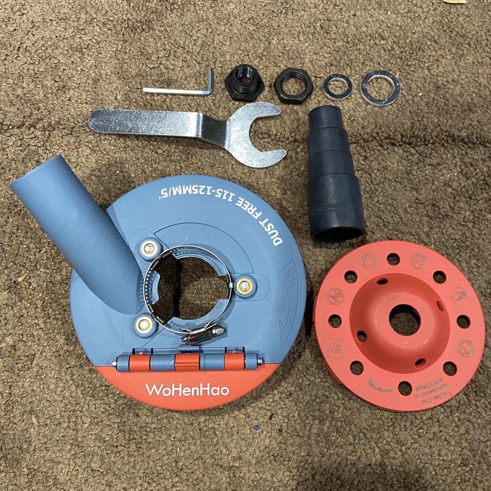 4.5/5″ Angle Grinder Surface Grinding Shroud 5″ Diamond Cup Wheel Cement Marble