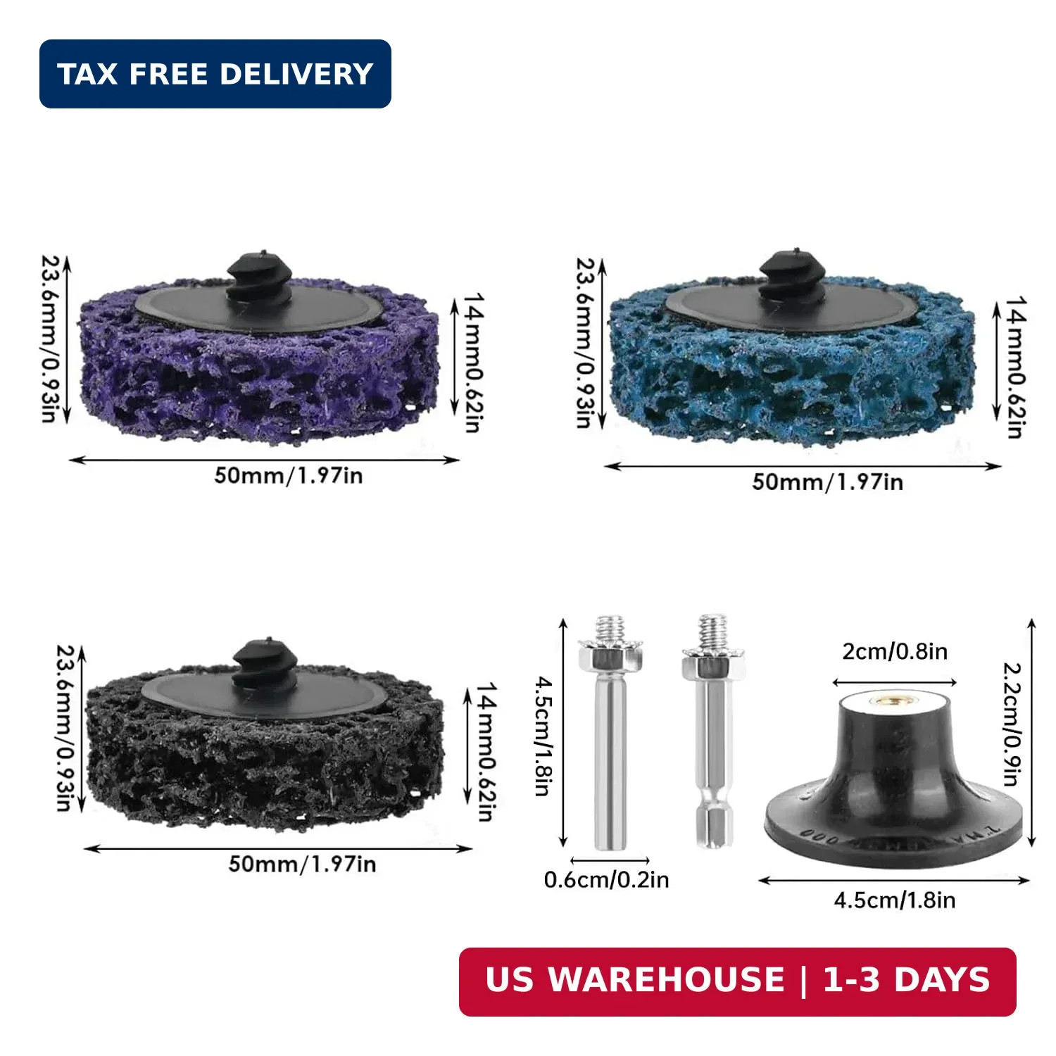12 PCS Quick Strip Disc for Drill, 1/4″ Roll Lock Sanding&Grinding Accessories,