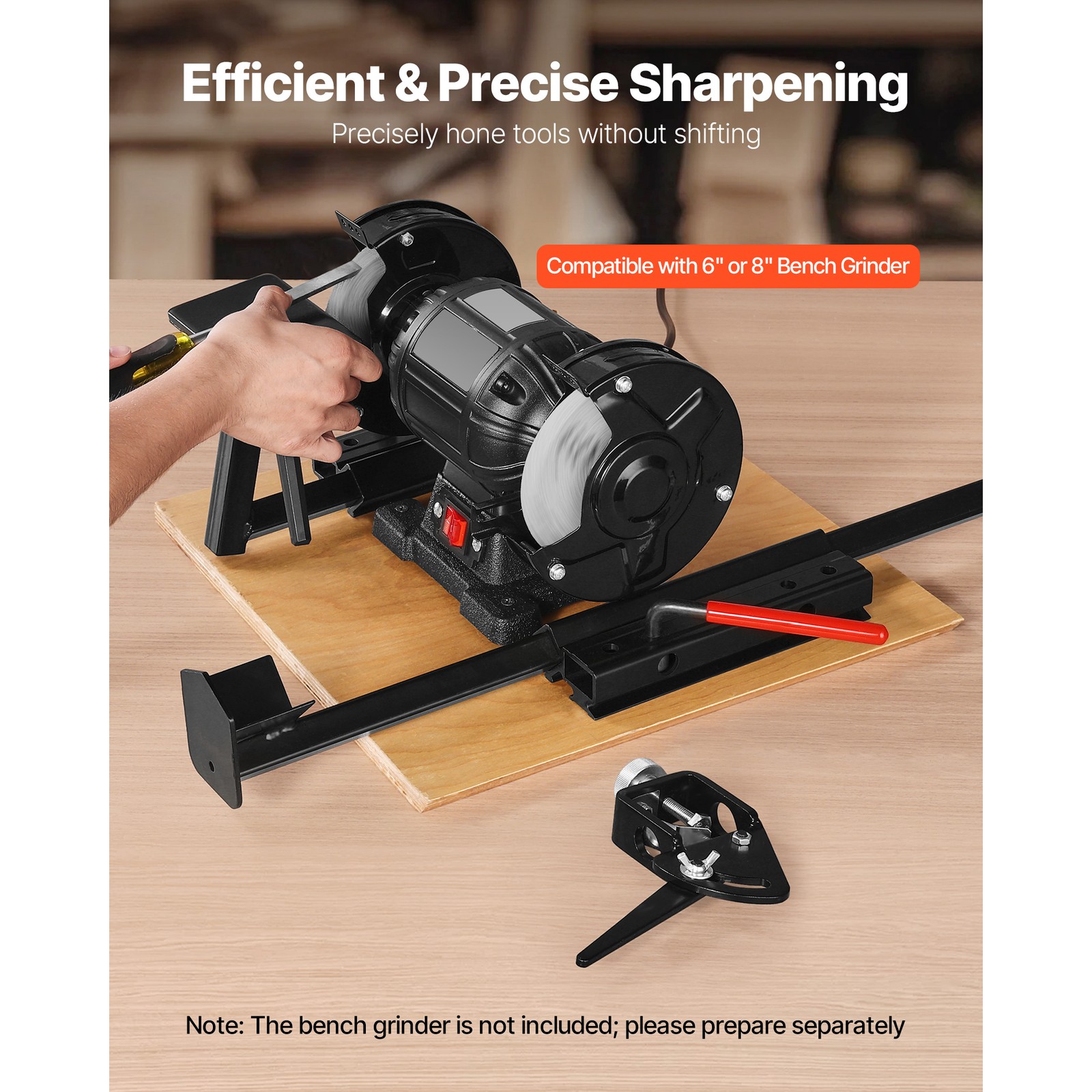 Multi-Grind Sharpening System Vari-Grind Jig for 6″ & 8″ Bench Grinders