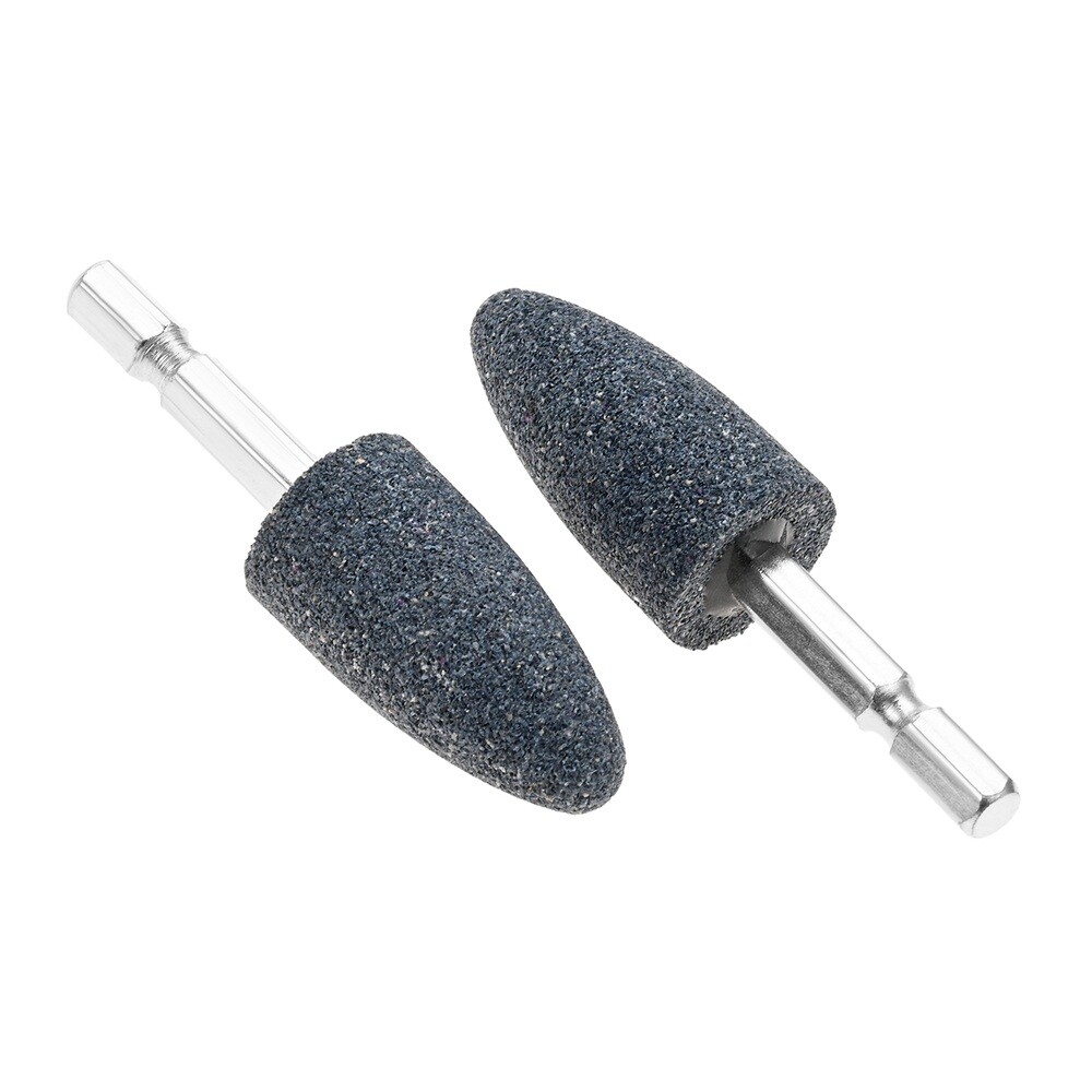 10Pcs Cone Shape Grinding Stone Aluminum Oxide For Die Grinder Other Rotary Tool