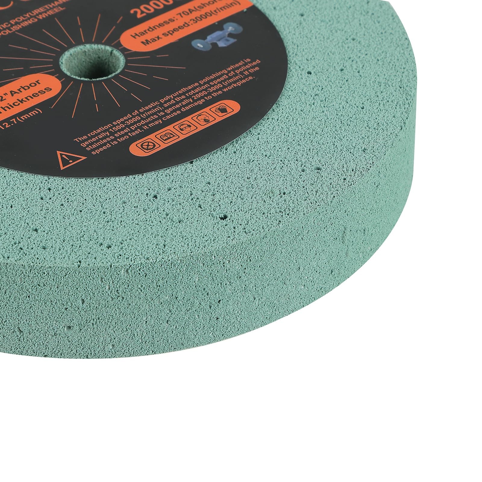 Elastic Polyurethane Buffing Wheels 6 Inch 2000 Grit. for Bench Grinding Whee…
