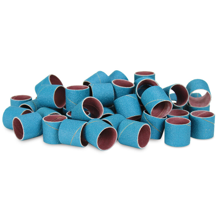 1″ x 1″ Zirconia Spiral Bands, No Lap Sanding Sleeves – 50 Pack