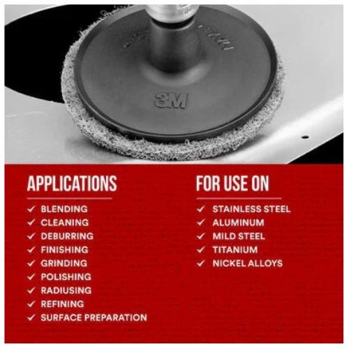 3M Scotch-Brite 07515 SC-DR Series 2″ Conditioning Discs, Very Fine, 25 Discs