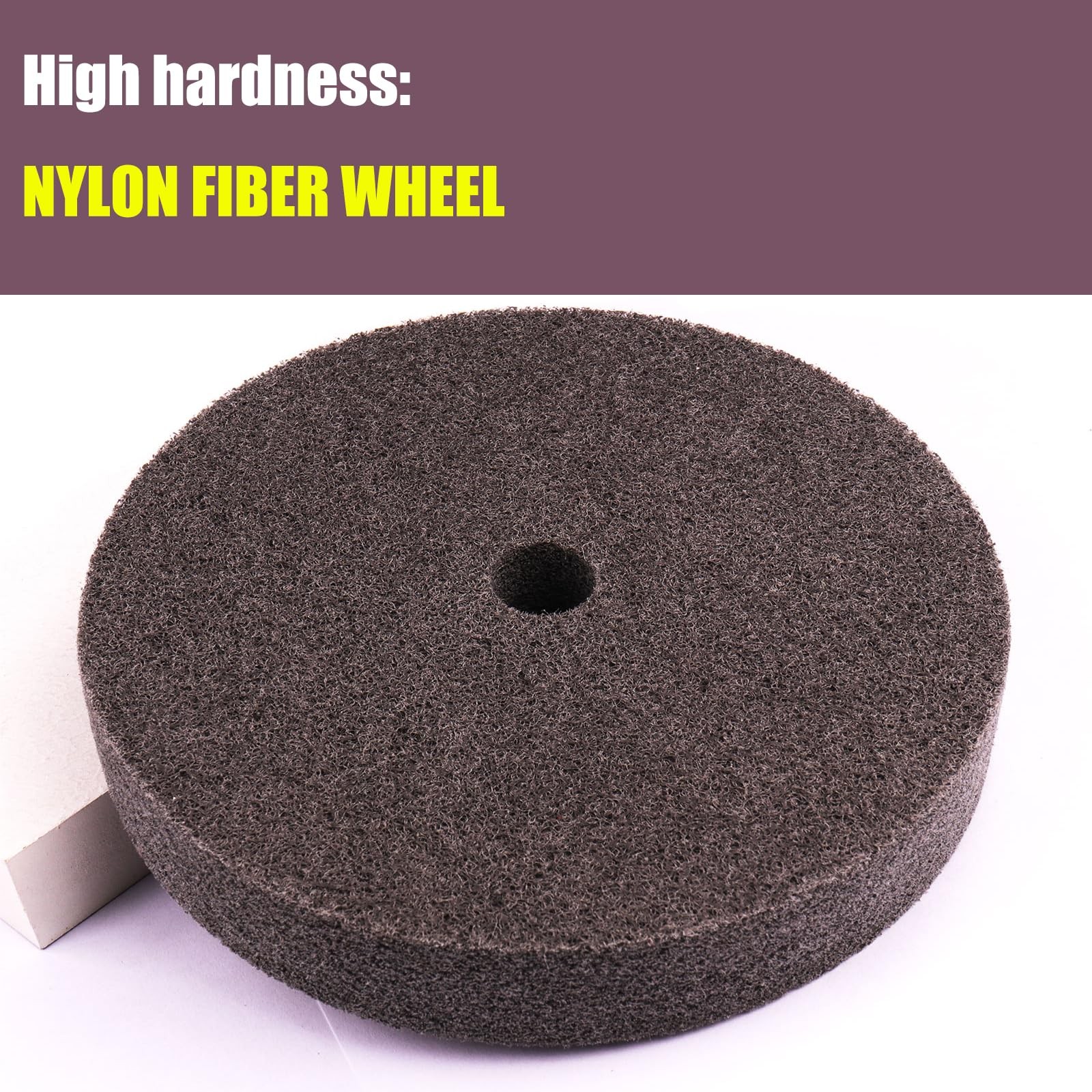 6 Inch Fiber Buffing Wheel,7P Hardness Fiber Polishing Wheel,180# Quick Chang…