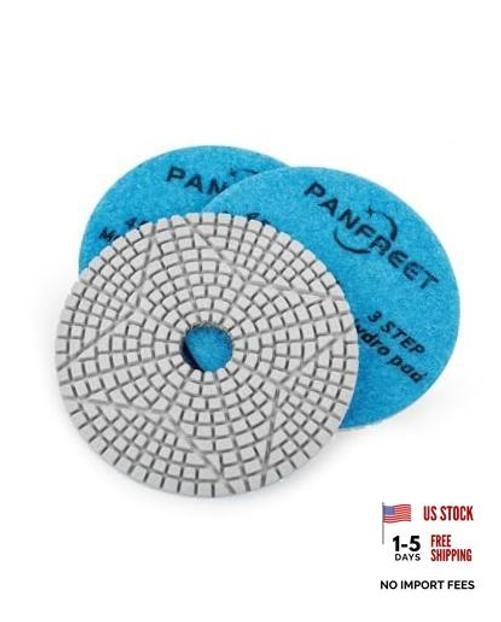 3 Step Marble Polishing Pads,4″ Diamond Granite Polishing Pads for Step 2
