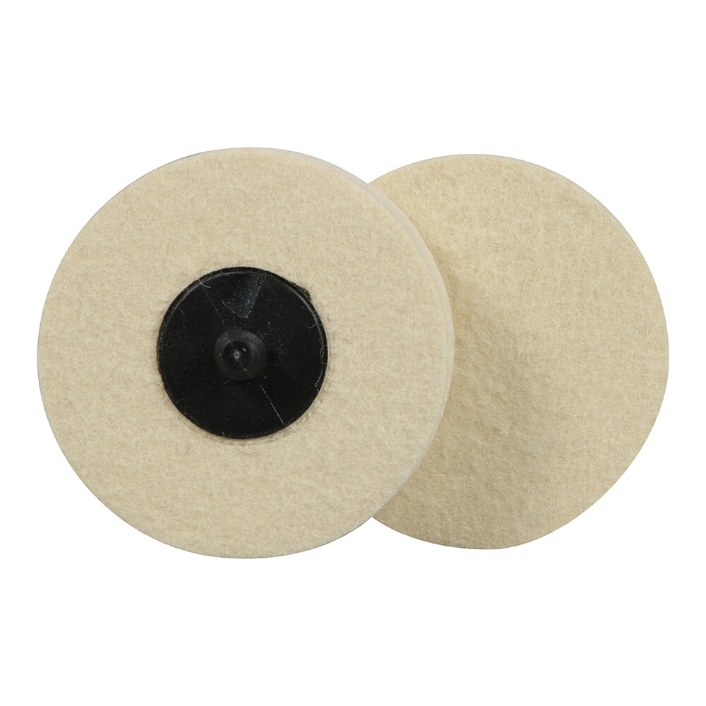10 Pack – 3″ BHA Polish Plus Quick Change Felt Buffing Discs Roloc Type R