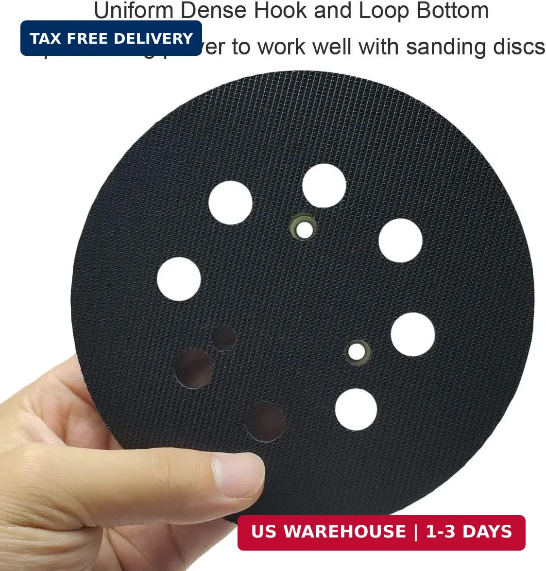 5 inch 8 Hole Hook and Loop Replacement Sander Pad for DeWalt DW420, DW421, Dw42