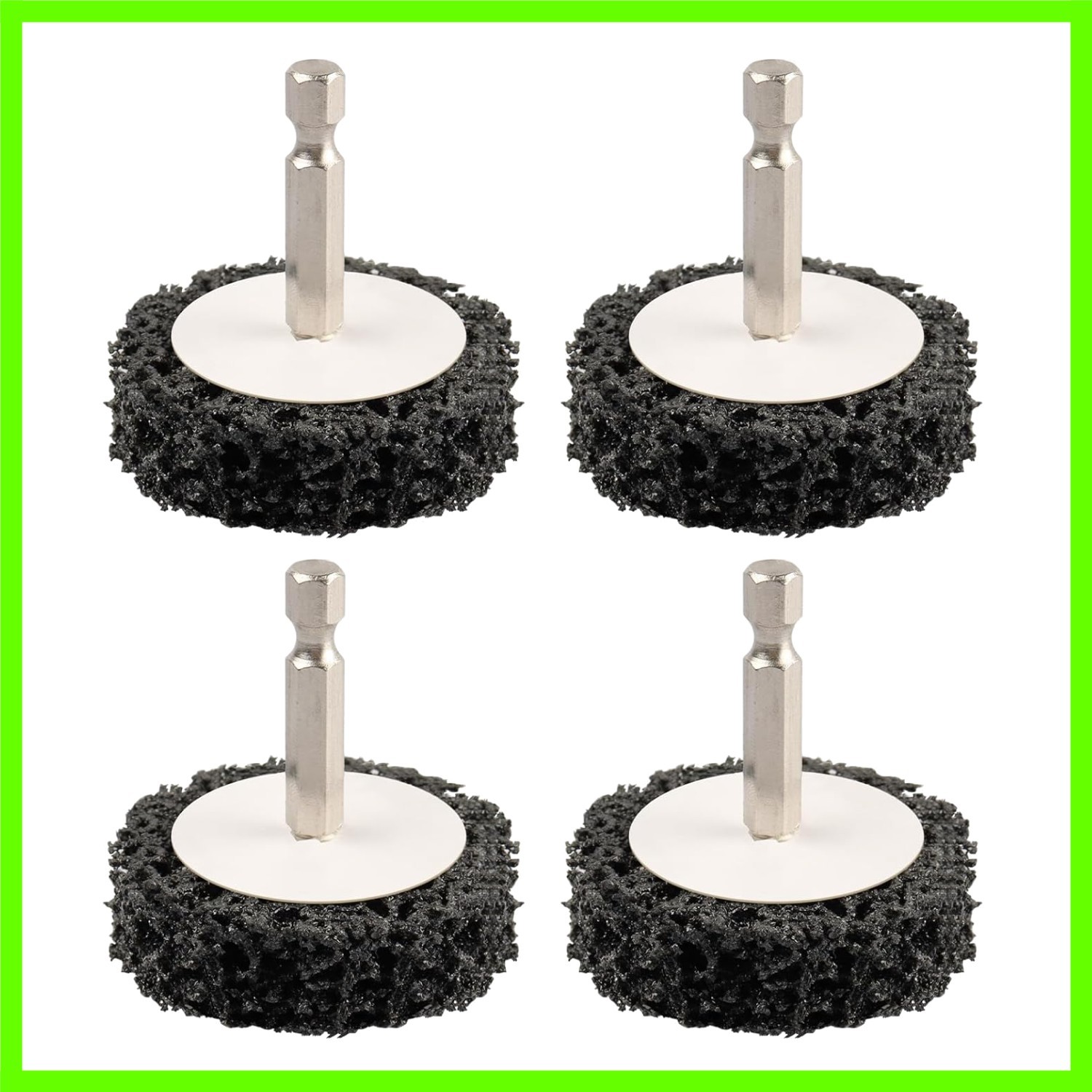 2″ 4-Pack Quick Change Paint Stripper Discs with 1/4″ Hex Shank – Rust Removal