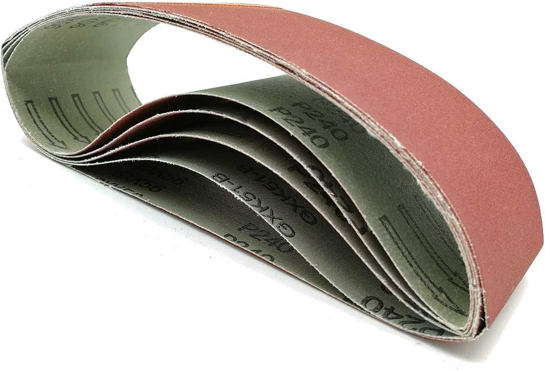5-Pack 3×21 Inch Sanding Belts, 320-1000 Grits for Superior Woodworking Finish