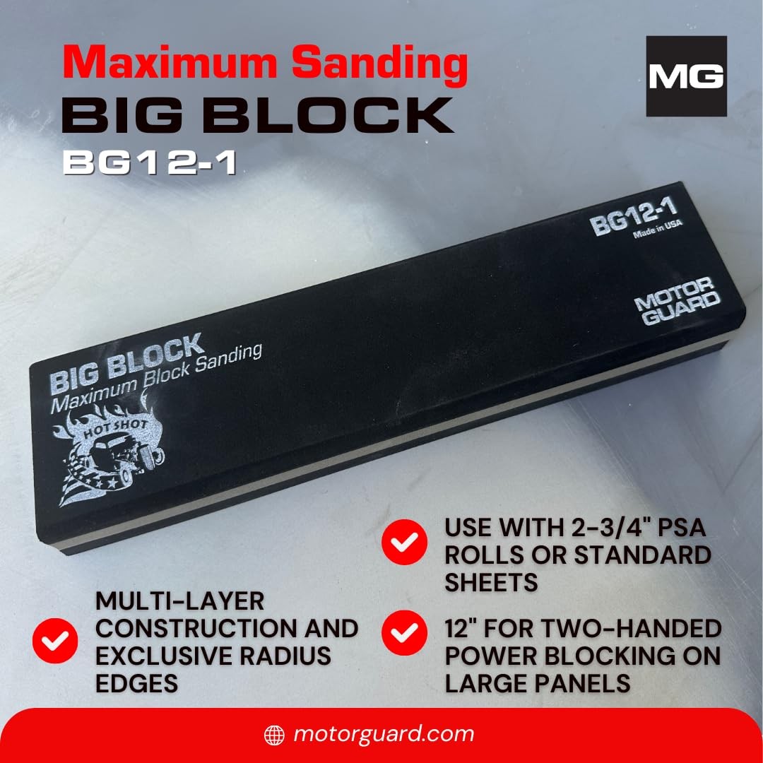 Big-Block Maximum Sanding Block BG12-1 12 inch Long Hand Sander Tool One Size