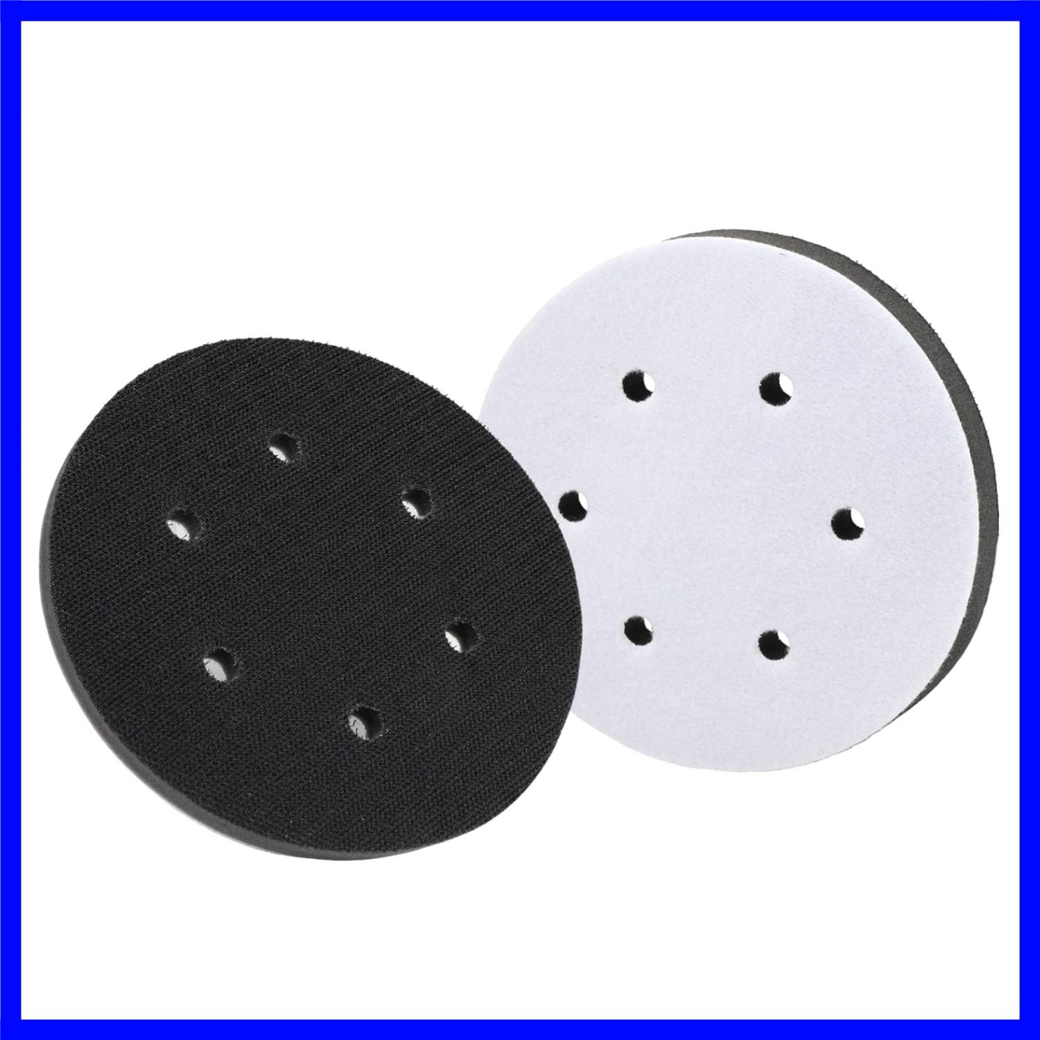 Soft Density 6 Inch Foam Sanding Pads – 2 Pack for Even Pressure Distribution