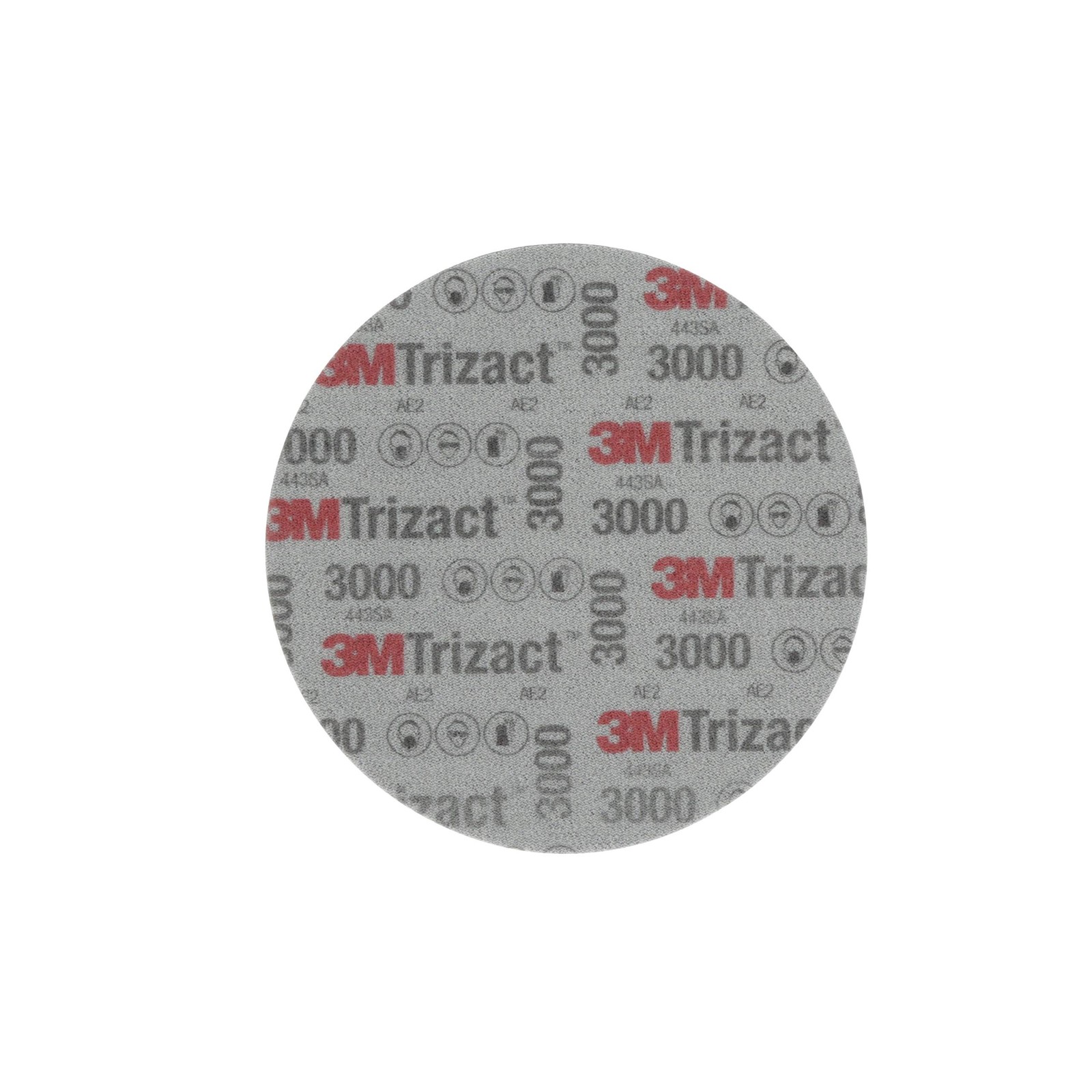 3M Trizact Hookit Foam Disc, 02085, 6 in, P3000, 15 discs per carton,Blue751