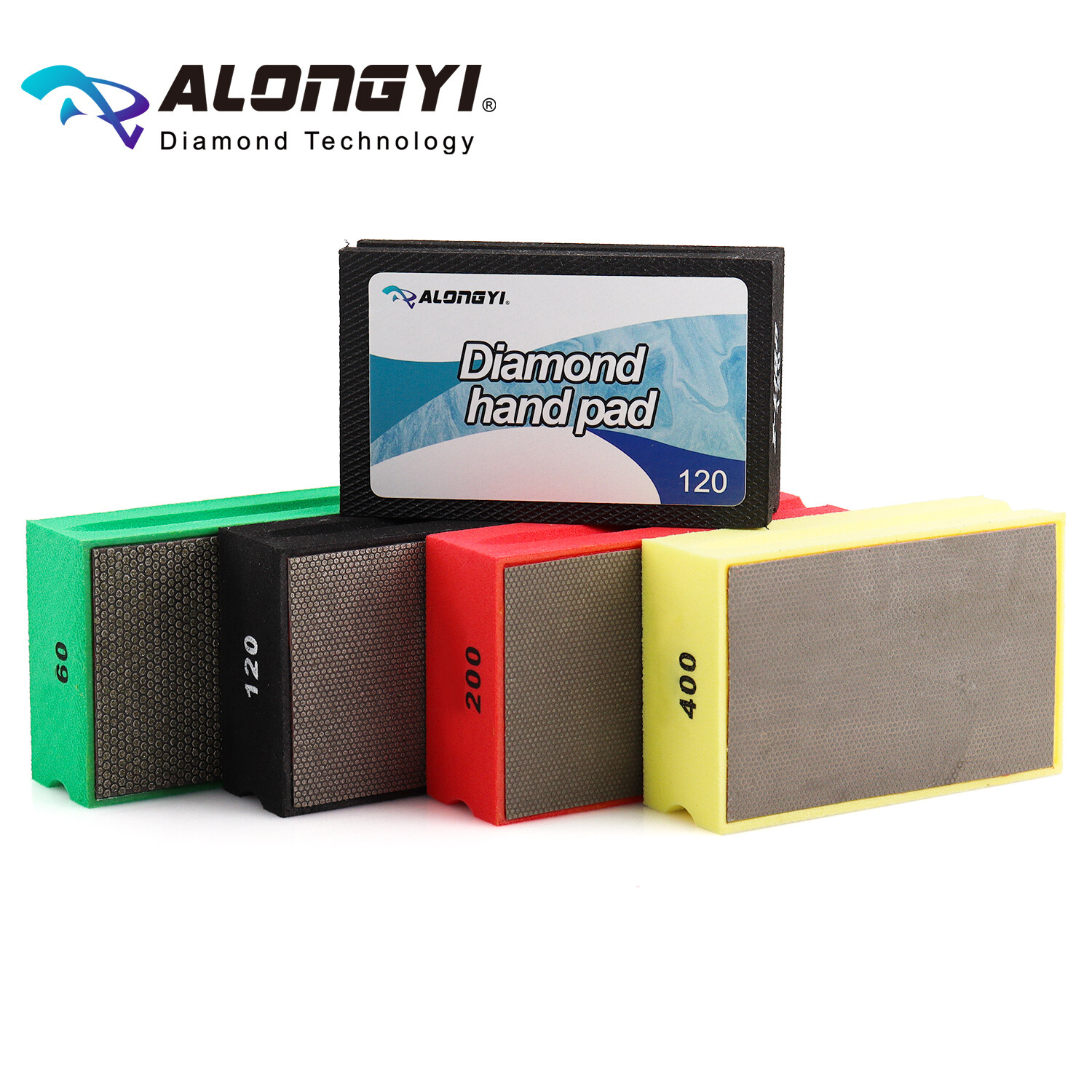 Diamond Hand Polishing Pads Electroplated Sanding Blocks Professional