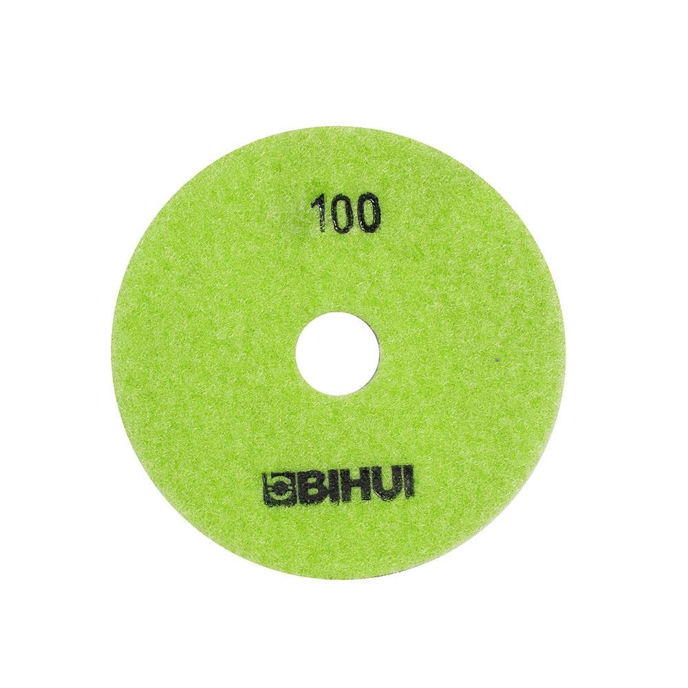 BIHUI 4″ Diamond Polishing Pad, 100 Grit – DPP410