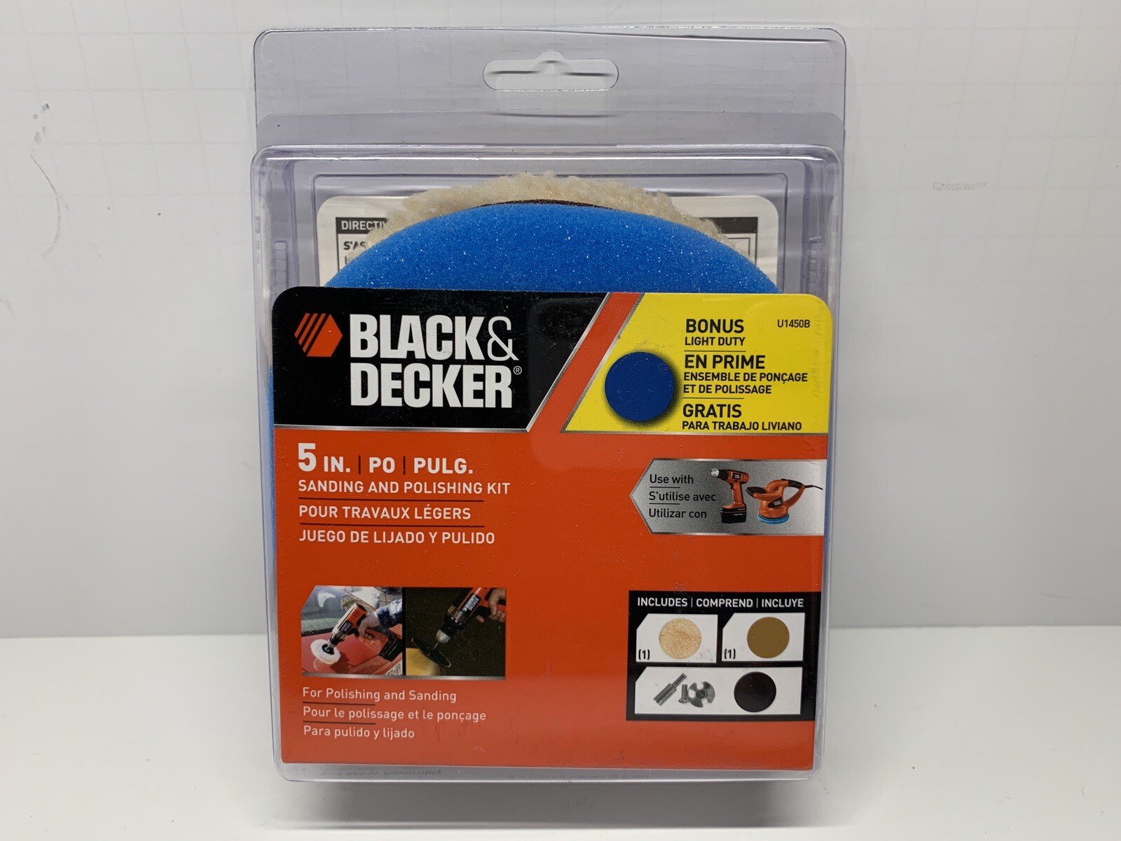 BLACK & DECKER 5 in SANDING And POLISHING KIT Bonus Light Duty Pad