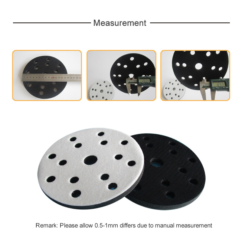 5 pcs 6 inch Sponge interface pad hook loop sanding Disc Sander Backing Pads