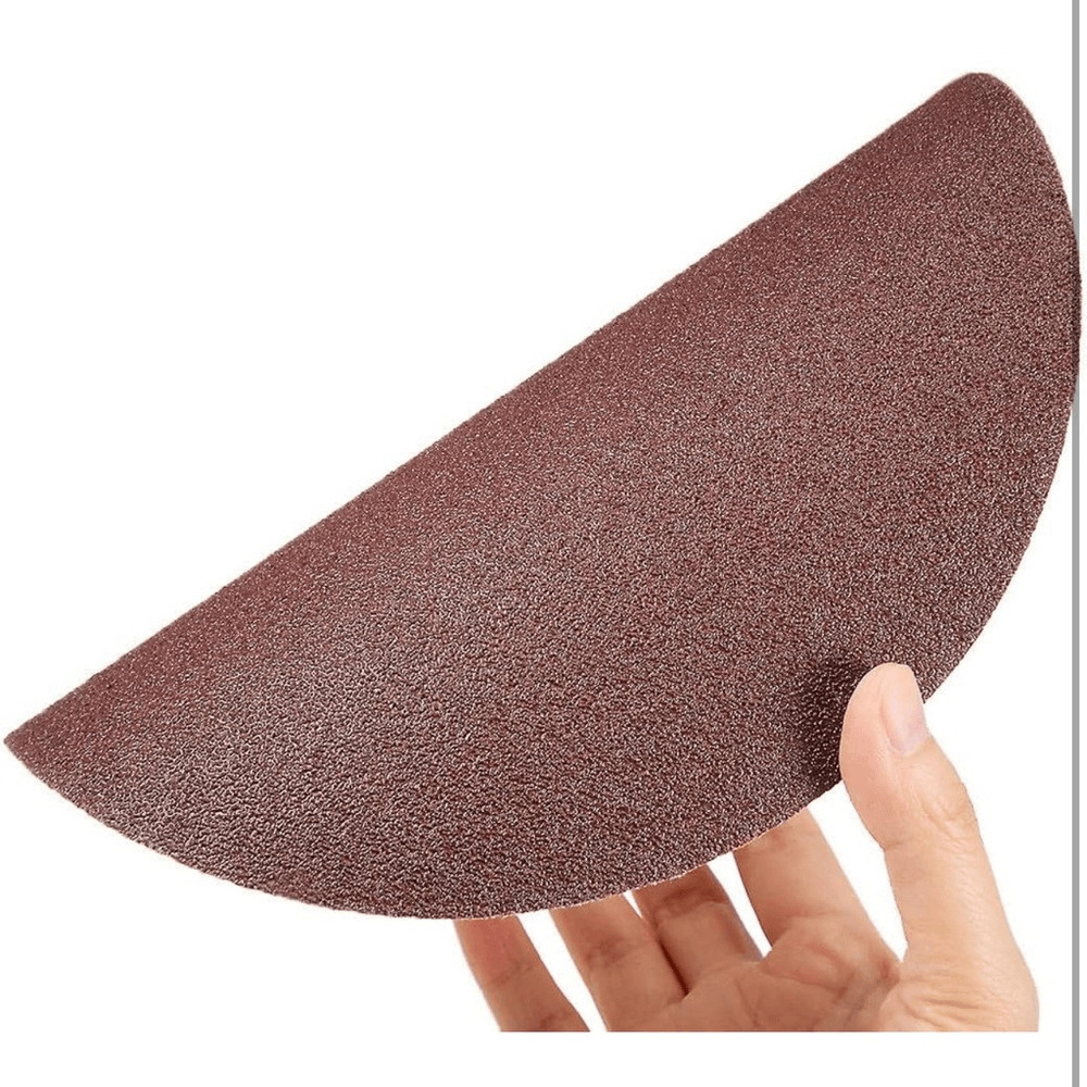 (15) – 8” Flocking Sandpaper Sanding Discs Aluminum Oxide 60 Grit Grits BLACK
