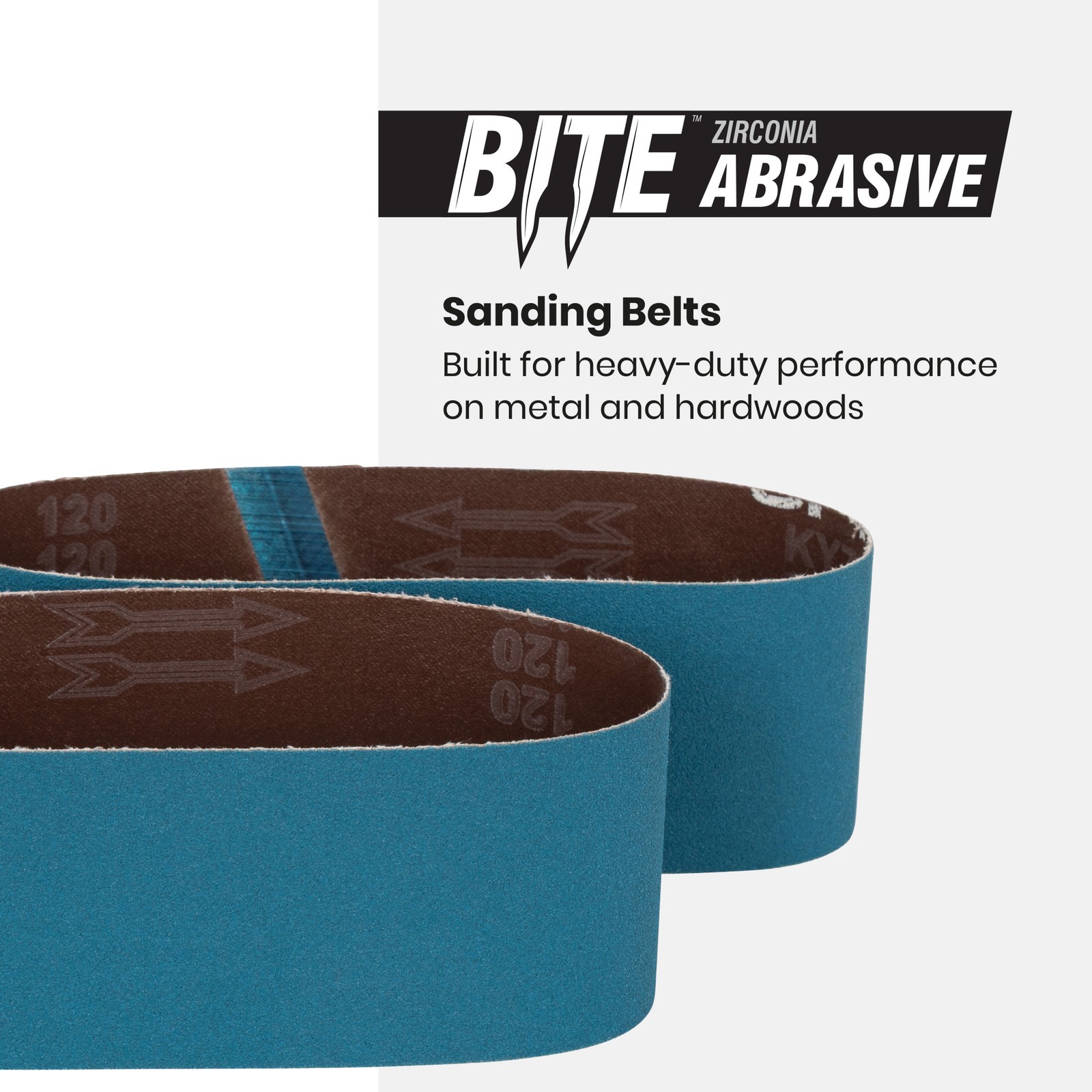 Spyder 3 in. x 21 in. 40 Grit Zirconia Tape Joint Sanding Belt (2-Pack) 500014