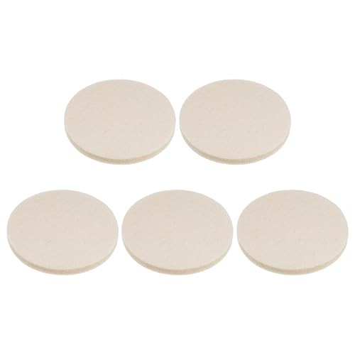 5pcs Wool Felt Polishing Pads, 3 inch Buffing Wheel Polish Pad Flocking 3 Inch