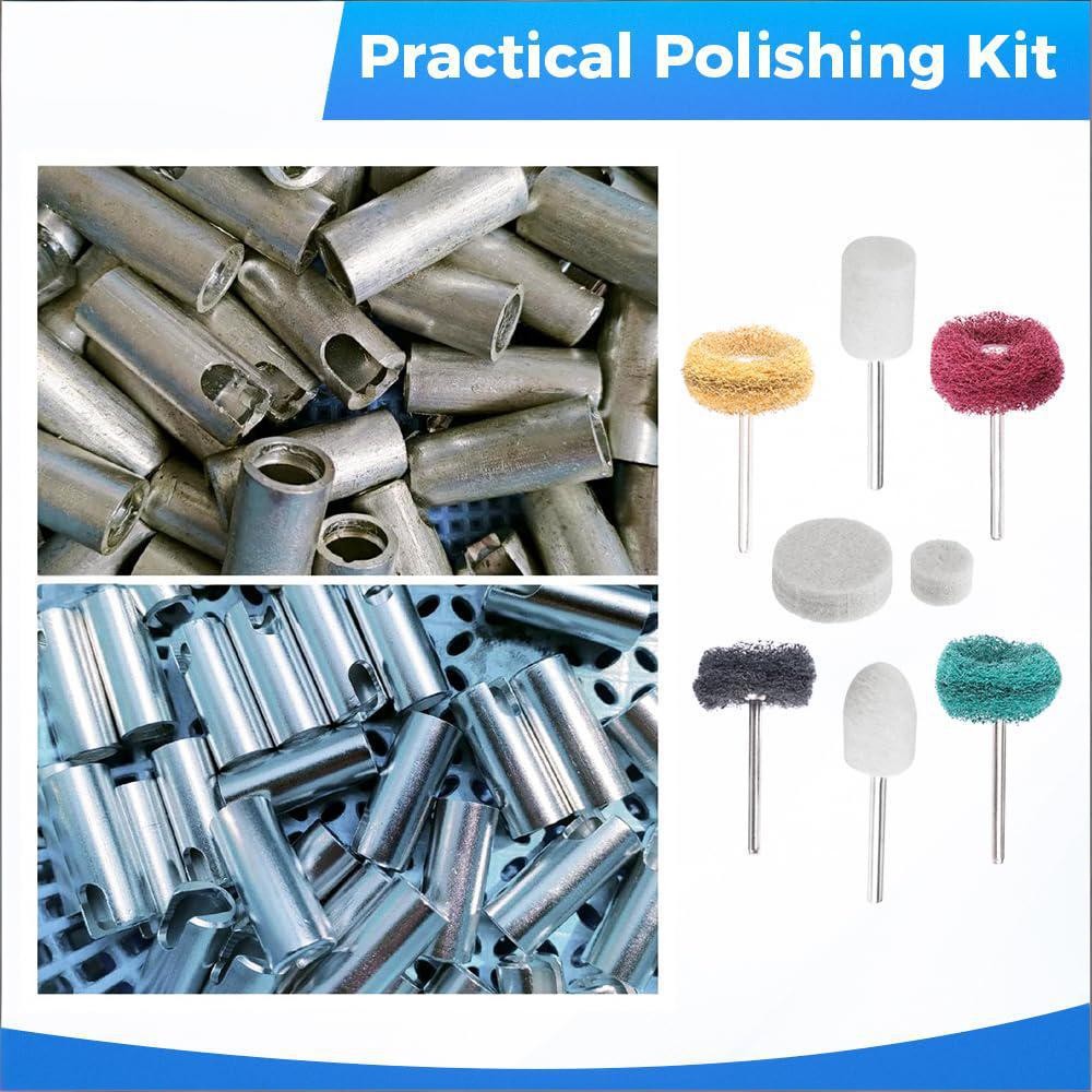 140PCS Buffing Wheel Polishing Kit Compatible with Dremel for Rotary Tool