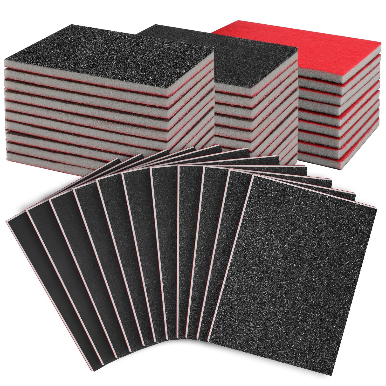 Sanding Sponge Pads 27 PCS 1203000 Grit Sandpaper Assortment Foam Block